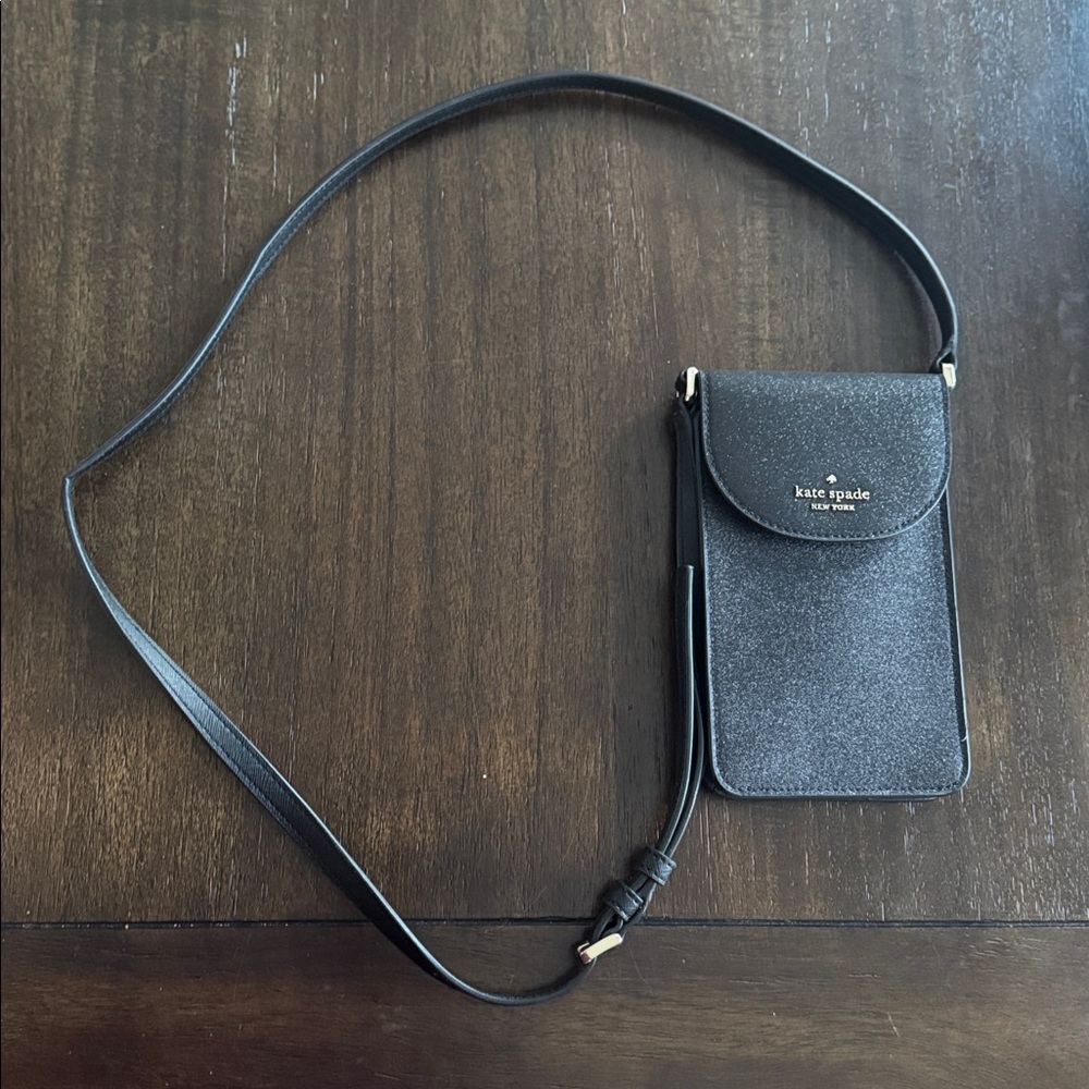 Kate Spade Glitter Black Phone Holster